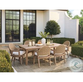 Isle of Palms Mocha Teak Rectangular Outdoor Dining Table