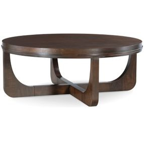 Tribeca Brown Round Cocktail Table