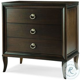 Tribeca American Walnut 3 Drawer Nightstand