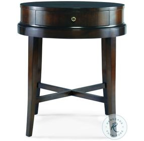 Tribeca American Walnut Round Lamp Table