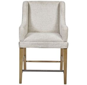 Magnolia Gray and Cashew Upholstered Counter Height Stool Set of 2