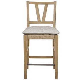 Magnolia Cashew Counter Height Slat Back Chair Set of 2