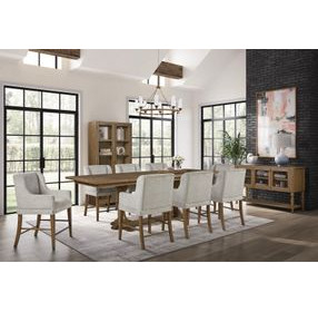 Magnolia Almond Extendable Rectangular Counter Height Dining Room Set