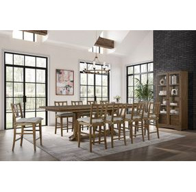 Magnolia Almond Counter Height Slat Back Chair Set of 2
