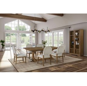 Magnolia Almond 2 Glass Door Tall Display Cabinet