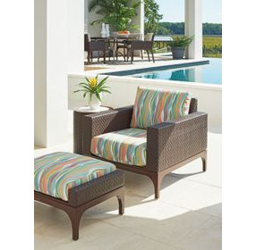 Abaco Multicolor Upholstered Rectangular Outdoor Ottoman
