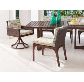 Abaco Multicolor Upholstered Outdoor Side Chair