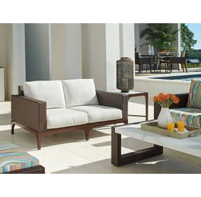 Abaco White 62" Outdoor Loveseat