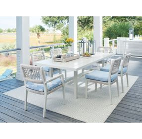 Seabrook Blue Upholstered Outdoor Side Chair