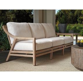 Stillwater Cove Ivory 83" Outdoor Sofa