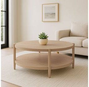 Sinclair Natural Round Coffee Table