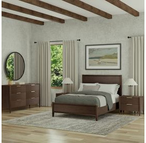 Sinclair Walnut Youth Panel Bedroom Set