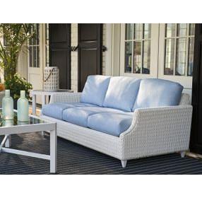 Ocean Breeze Promenade Blue 81" Outdoor Sofa