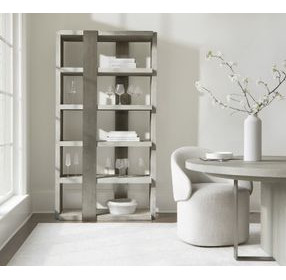 Tempo Beige Etagere with 5 Shelves