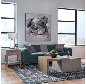 Portello Natural and Concrete Rectangular Occasional Table Set