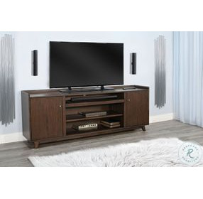Sagewyn Dark Brown 2 Door 86" Media Cabinet