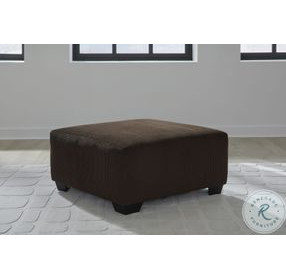 Firescrest Chocolate Oversized Accent Ottoman