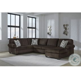 Firescrest Chocolate 3 Piece Modular Sectional with RAF Chaise