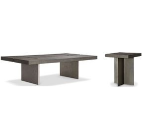 Polus Zeno and Graphite Rectangular Occassional Table Set