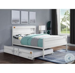 Cargo White Full Panel Bed