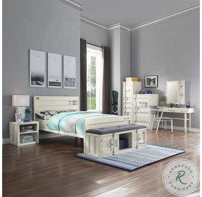 Cargo White Chest with Door and Shelves