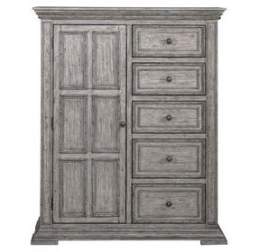 Big Valley Graystone 5 Drawer Chest with Door