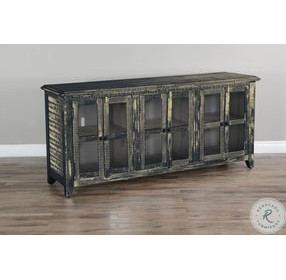 Maple Haze Black Sand 6 Door 70" TV Console