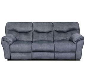 Power Play Charcoal 96" Power Reclining Sofa with USB Charging