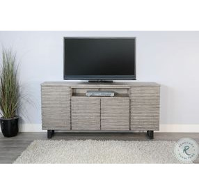 Elmcrest Gray 72" Media Console and Server