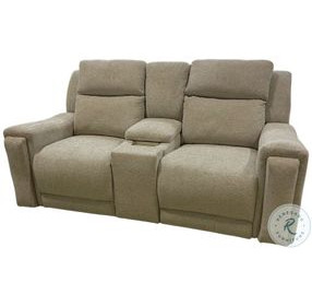 The Boss Telluride Stone Triple Power Reclining Console Loveseat