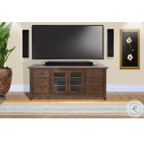 Willow Nest Dark Brown 62" Media Console