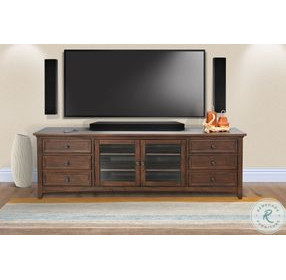 Ember Grace Dark Brown 82" Media Console