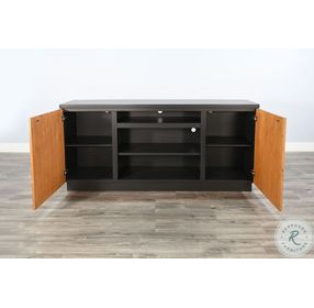 Whimora Black 2 Door 78" Media Cabinet
