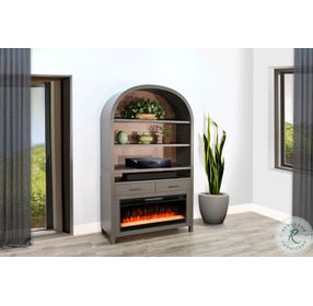 Arclume Gray 52" Electric Fireplace Media