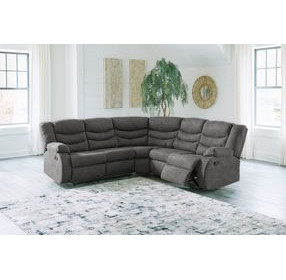 Partymate Slate 2 Piece Modular Reclining Sectional