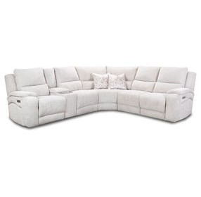 Brookfield Stone 6 Piece Modular Zero Gravity Triple Power Reclining Sectional with USB Charging
