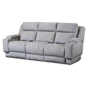 Belmont Charcoal 91" Zero Gravity Triple Power Reclining Sofa with Drop Down Table and USB Charging