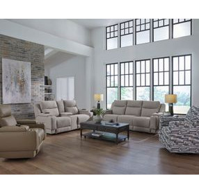 Belmont Linen 91" Zero Gravity Triple Power Reclining Sofa with Drop Down Table and USB Charging