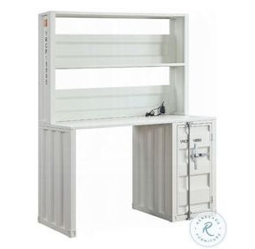 Cargo White Home Office Set with Hutch