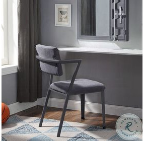 Cargo Gray Fabric and Gunmetal Office Chair