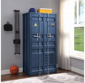 Cargo Blue 2 Door Wardrobe