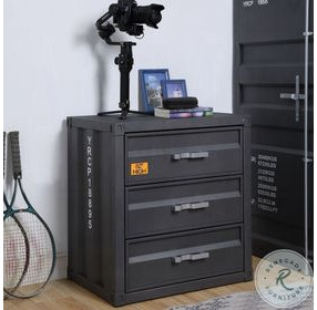 Cargo Gunmetal 3 Drawer Chest