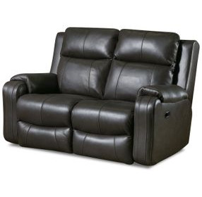 Contour Fossil Leather 60" Reclining Loveseat