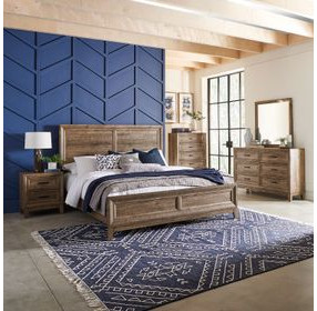 Summit Crest Cobblestone 6 Drawer Dresser with Mirror