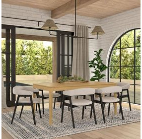 Cove Light Oak 72" Rectangular Dining Table