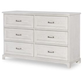 Ashton Bleached Linen 6 Drawer Dresser