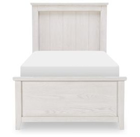 Ashton Bleached Linen Youth Panel Bedroom Set with LED