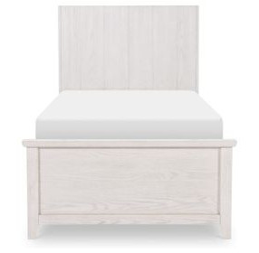 Ashton Bleached Linen Twin Bookcase Bed with LED
