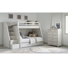 Ashton Bleached Linen 5 Drawer Chest