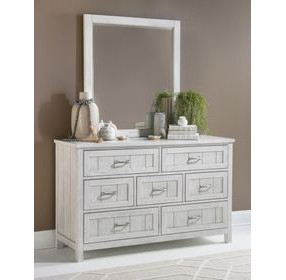 Preston Bleached Linen 7 Drawer Dresser